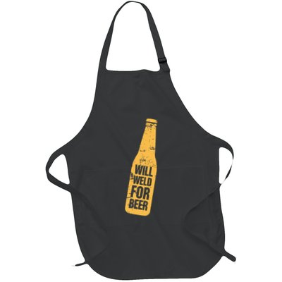 Beer Bottle Will Weld For Beer Alcohol Enthusiast Apron