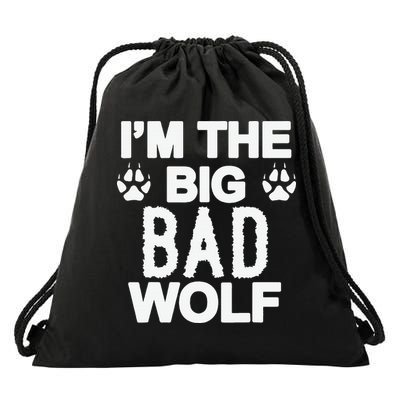 Big Bad Werewolf Wolf Lover Dog Drawstring Bag