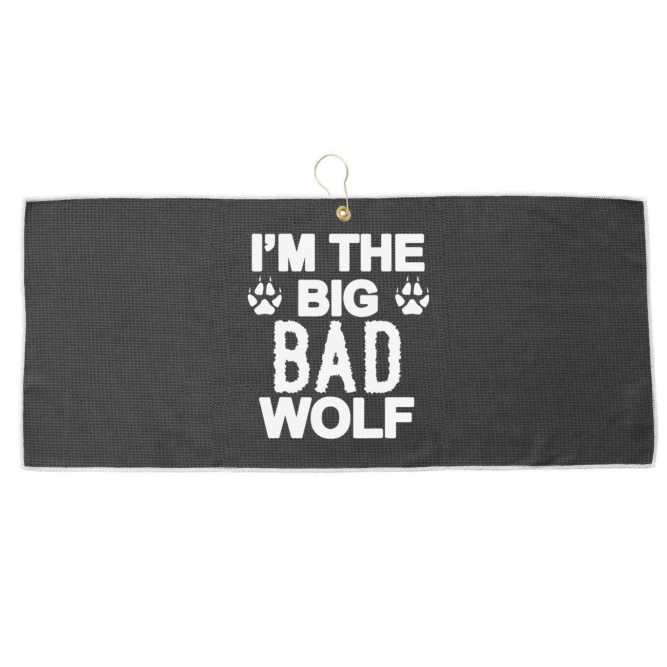 Big Bad Werewolf Wolf Lover Dog Large Microfiber Waffle Golf Towel