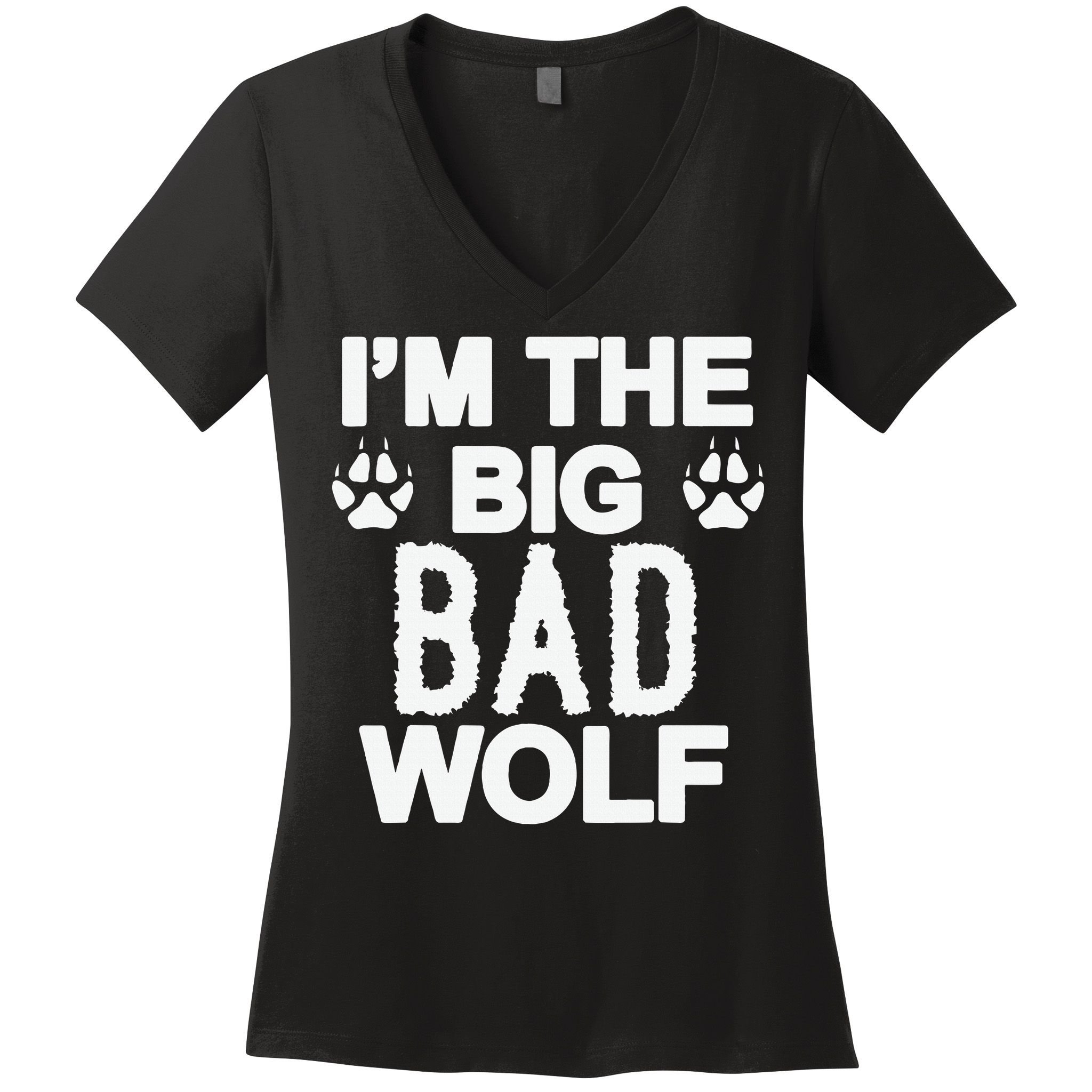 Big Bad Werewolf Wolf Lover Dog Women's V-Neck T-Shirt