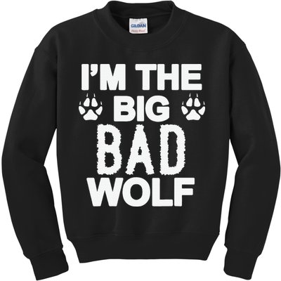 Big Bad Werewolf Wolf Lover Dog Kids Sweatshirt
