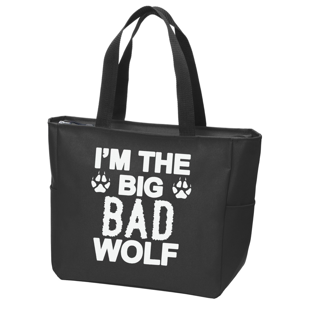 Big Bad Werewolf Wolf Lover Dog Zip Tote Bag