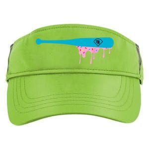 Baseball Bat With Sprinkles Drip Adult Drive Performance Visor