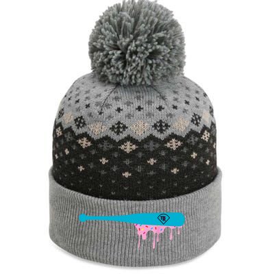 Baseball Bat With Sprinkles Drip The Baniff Cuffed Pom Beanie