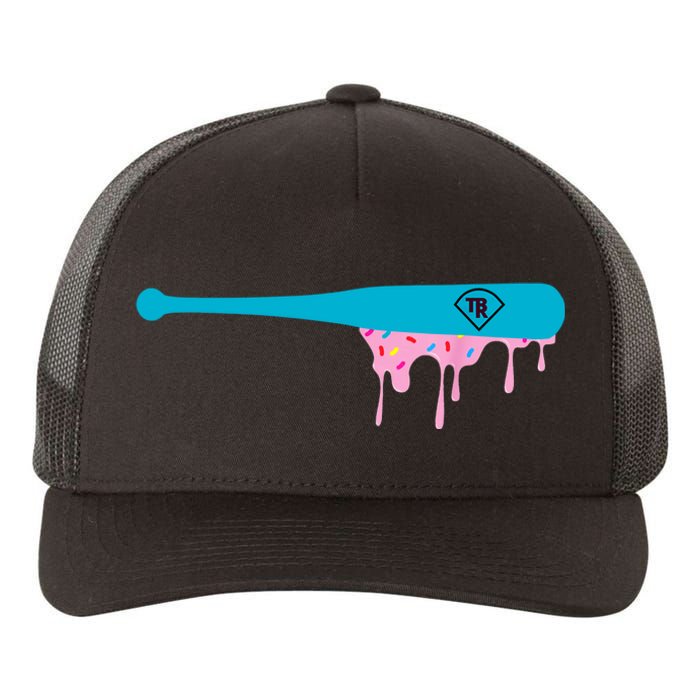 Baseball Bat With Sprinkles Drip Yupoong Adult 5-Panel Trucker Hat