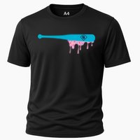Baseball Bat With Sprinkles Drip Performance Shirt