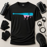 Baseball Bat With Sprinkles Drip Performance Shirt