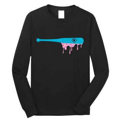 Baseball Bat With Sprinkles Drip Long Sleeve Shirt