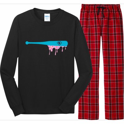 Baseball Bat With Sprinkles Drip Long Sleeve Pajama Set