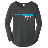 Baseball Bat With Sprinkles Drip Women's Perfect Tri Tunic Long Sleeve Shirt