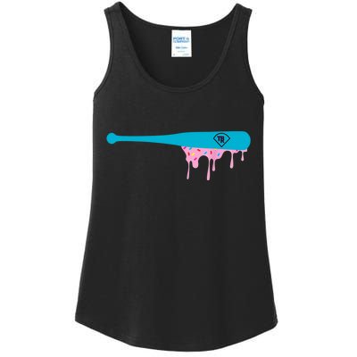 Baseball Bat With Sprinkles Drip Ladies Essential Tank