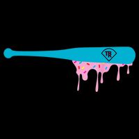 Baseball Bat With Sprinkles Drip Flatbill Hat