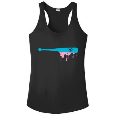 Baseball Bat With Sprinkles Drip Ladies PosiCharge Competitor Racerback Tank