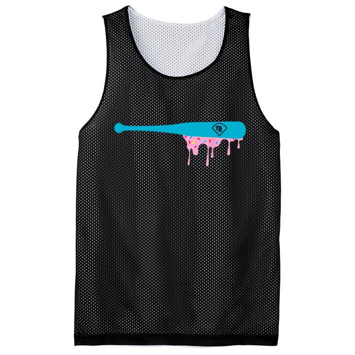 Baseball Bat With Sprinkles Drip Mesh Reversible Basketball Jersey Tank