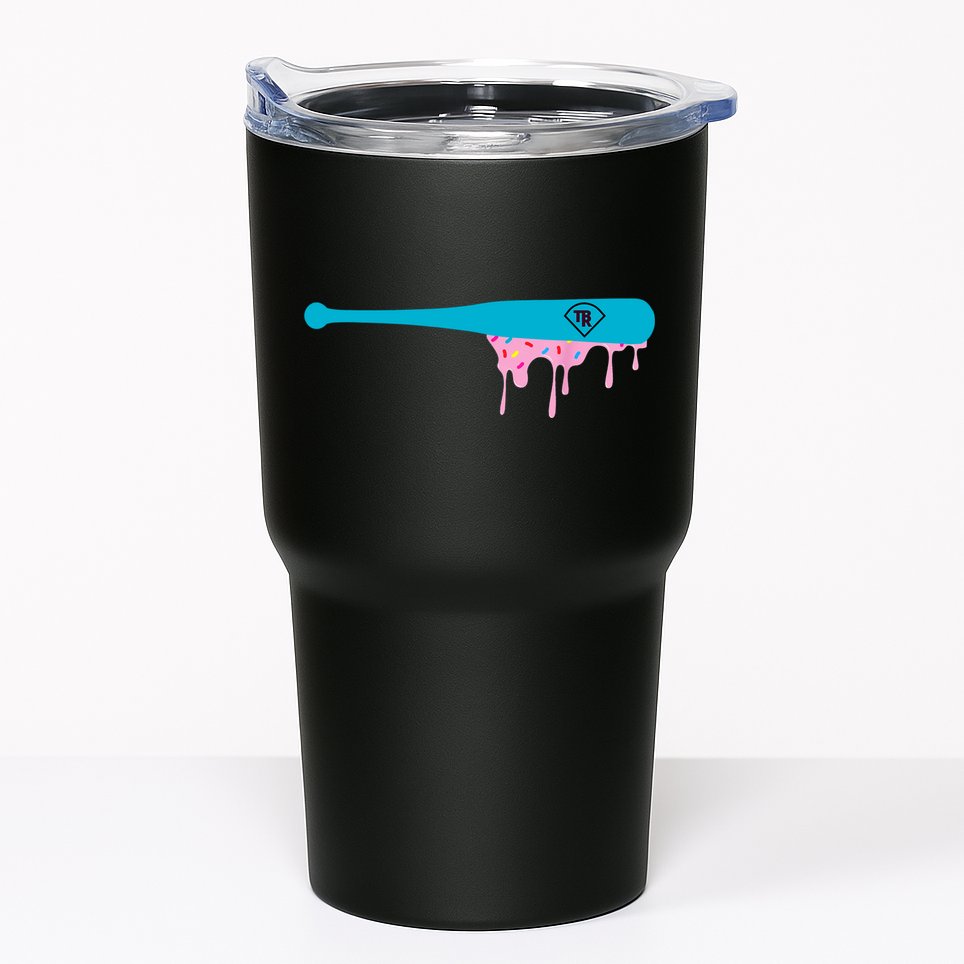 Baseball Bat With Sprinkles Drip Tumbler