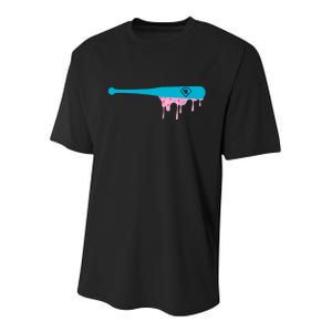 Baseball Bat With Sprinkles Drip Youth Performance Sprint T-Shirt