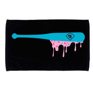 Baseball Bat With Sprinkles Drip Microfiber Hand Towel