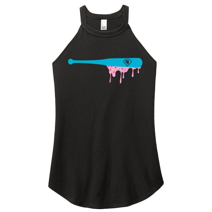 Baseball Bat With Sprinkles Drip Women’s Perfect Tri Rocker Tank