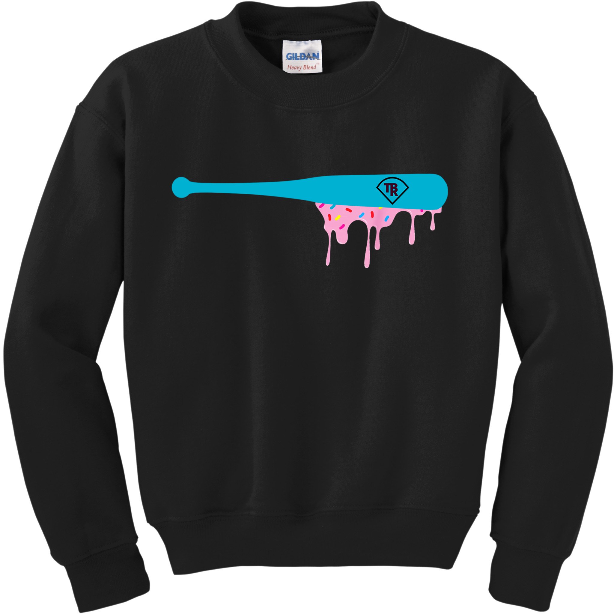 Baseball Bat With Sprinkles Drip Kids Sweatshirt