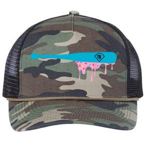 Baseball Bat With Sprinkles Drip Retro Rope Trucker Hat Cap