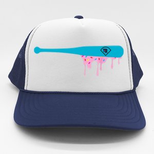 Baseball Bat With Sprinkles Drip Trucker Hat