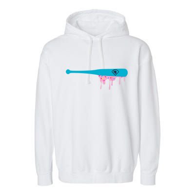 Baseball Bat With Sprinkles Drip Garment-Dyed Fleece Hoodie