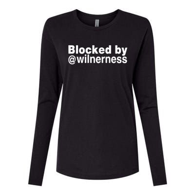 Blocked By Wilnerness Womens Cotton Relaxed Long Sleeve T-Shirt