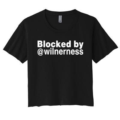 Blocked By Wilnerness Women's Crop Top Tee