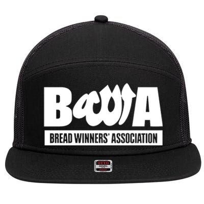 Bwa Bread Winners Association 7 Panel Mesh Trucker Snapback Hat