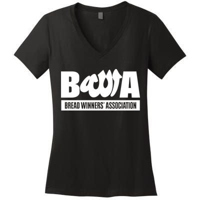 Bwa Bread Winners Association Women's V-Neck T-Shirt