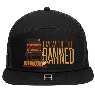 Banned Books Week Librarian IM With The Banned 7 Panel Mesh Trucker Snapback Hat