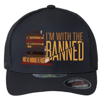 Banned Books Week Librarian IM With The Banned Flexfit Unipanel Trucker Cap