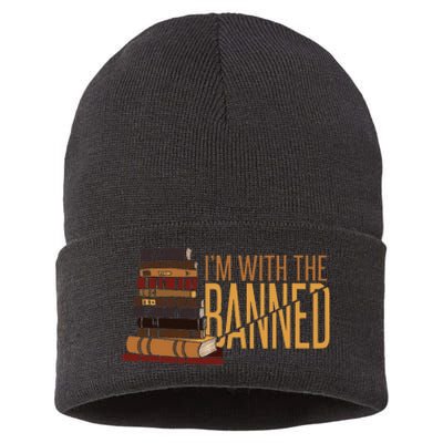 Banned Books Week Librarian IM With The Banned Sustainable Knit Beanie