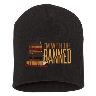 Banned Books Week Librarian IM With The Banned Short Acrylic Beanie