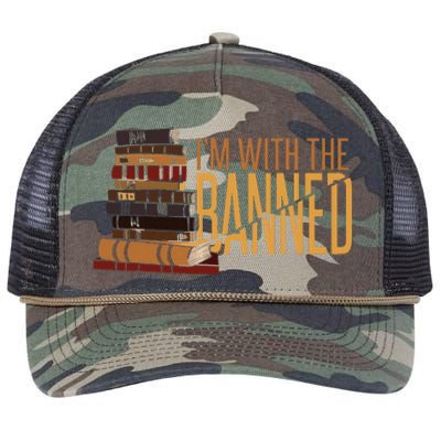 Banned Books Week Librarian IM With The Banned Retro Rope Trucker Hat Cap