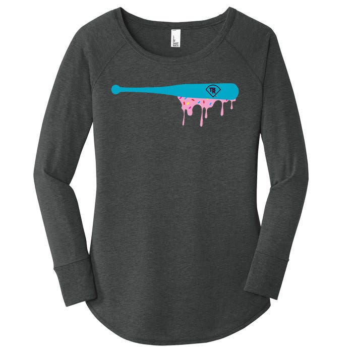 Baseball Bat With Sprinkles Drip Women's Perfect Tri Tunic Long Sleeve Shirt