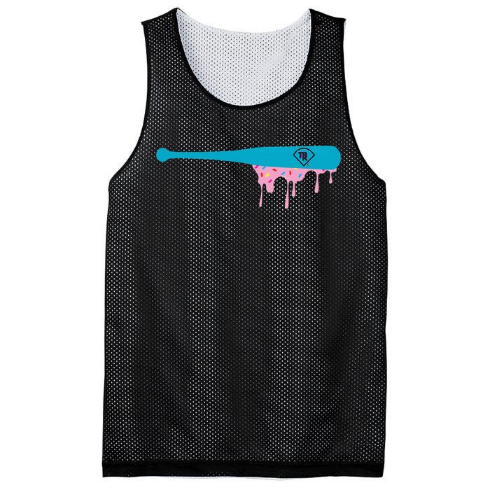 Baseball Bat With Sprinkles Drip Mesh Reversible Basketball Jersey Tank