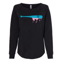 Baseball Bat With Sprinkles Drip Womens California Wash Sweatshirt