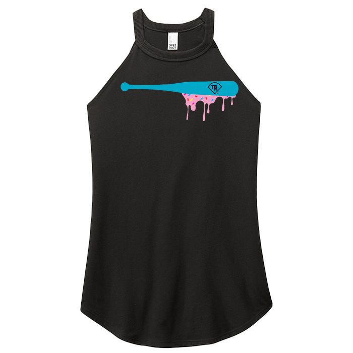 Baseball Bat With Sprinkles Drip Women's Perfect Tri Rocker Tank