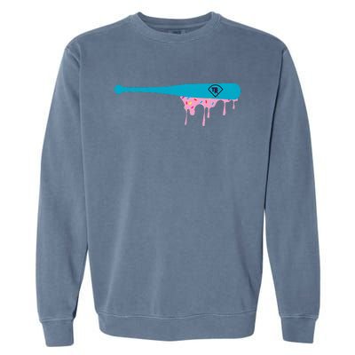 Baseball Bat With Sprinkles Drip Garment-Dyed Sweatshirt