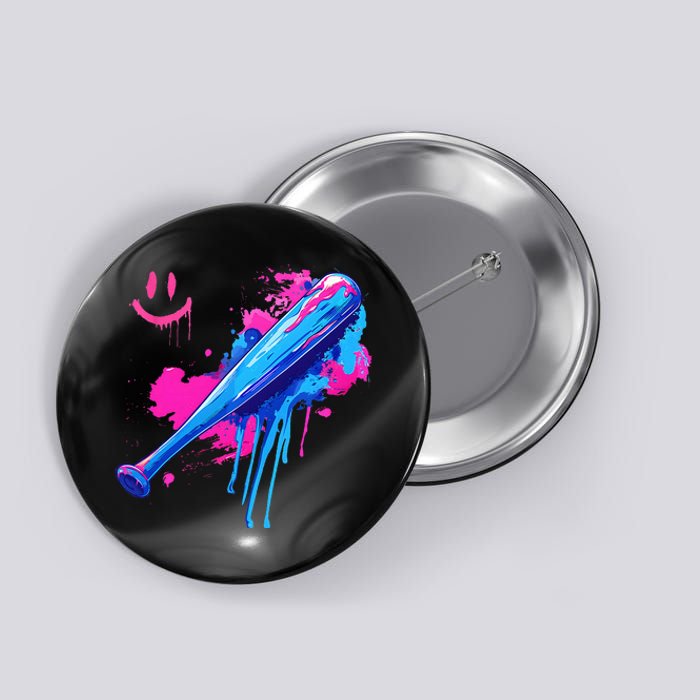 Baseball Bat With Sprinkles Drip Button