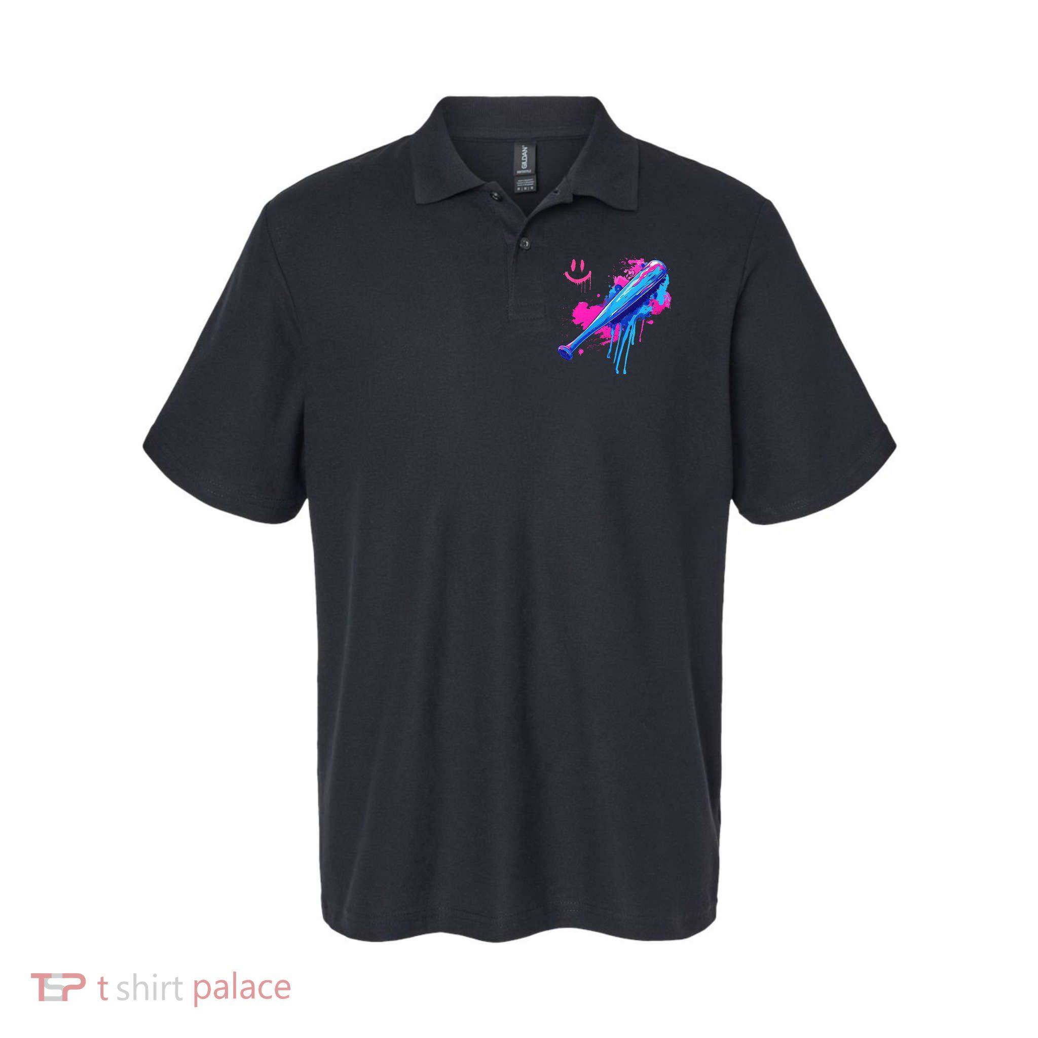 Baseball Bat With Sprinkles Drip Polo