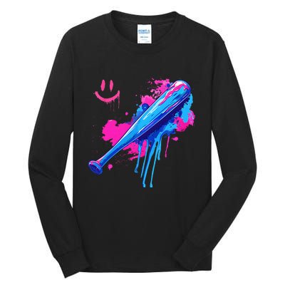 Baseball Bat With Sprinkles Drip Tall Long Sleeve T-Shirt