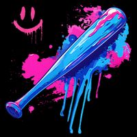 Baseball Bat With Sprinkles Drip Bag