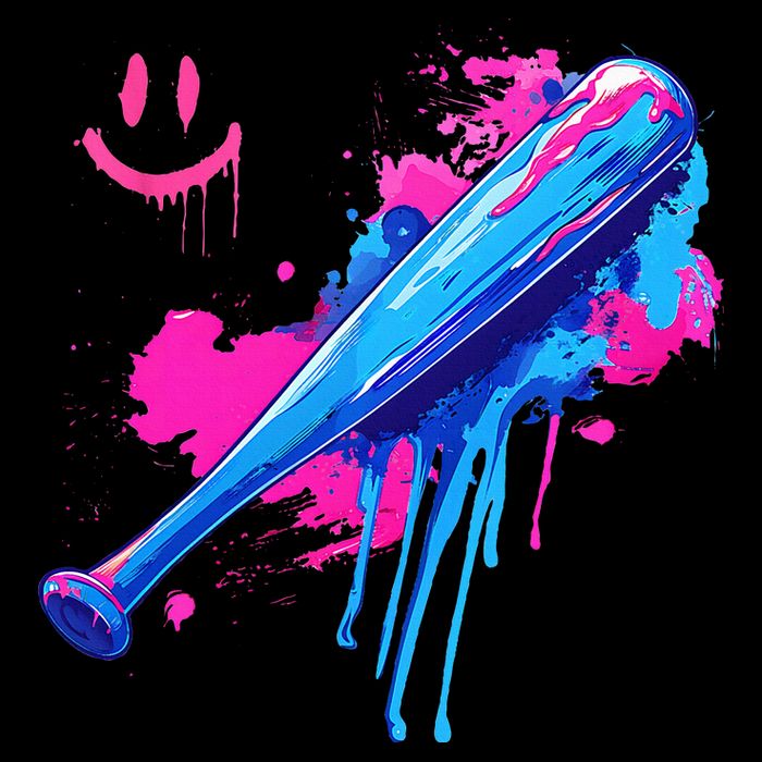 Baseball Bat With Sprinkles Drip Bag