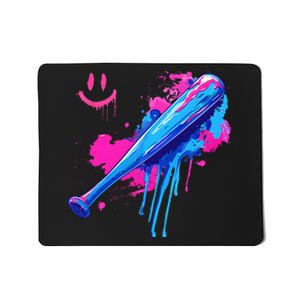 Baseball Bat With Sprinkles Drip Mousepad