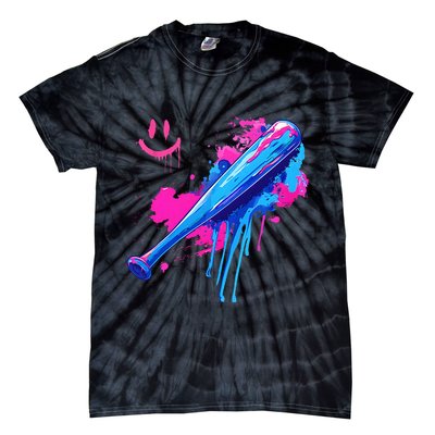Baseball Bat With Sprinkles Drip Tie-Dye T-Shirt