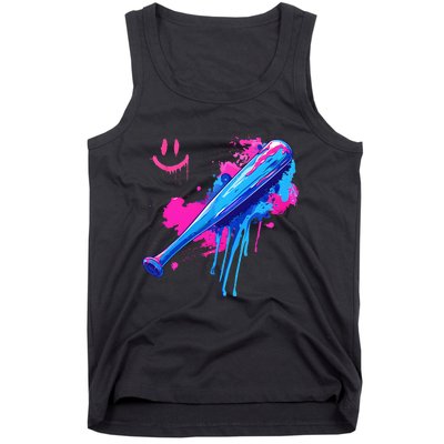 Baseball Bat With Sprinkles Drip Tank Top