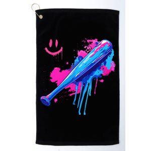 Baseball Bat With Sprinkles Drip Platinum Collection Golf Towel