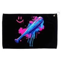 Baseball Bat With Sprinkles Drip Grommeted Golf Towel